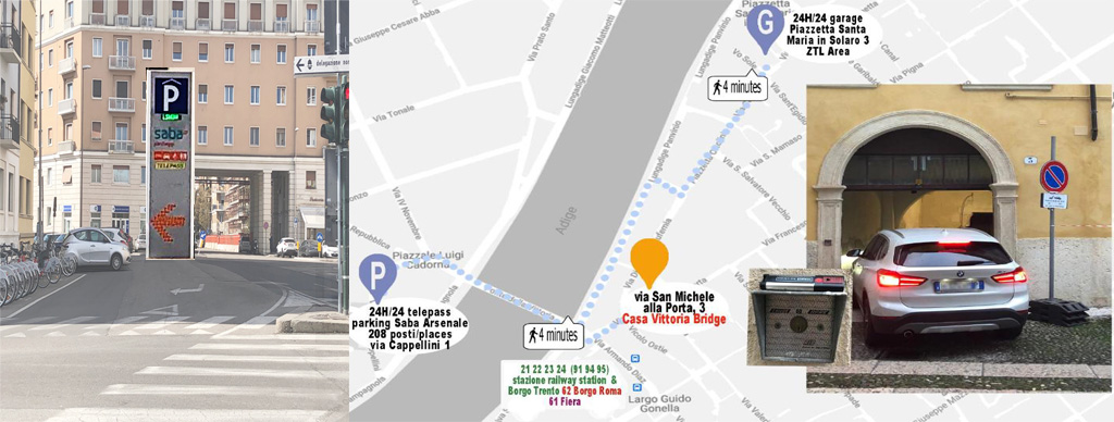 Parking at Casa Vittoria Bridge